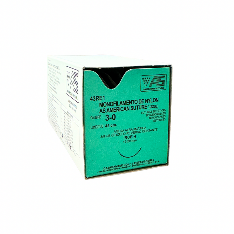 Sutura Nylon 3-0 12pz. American Suture