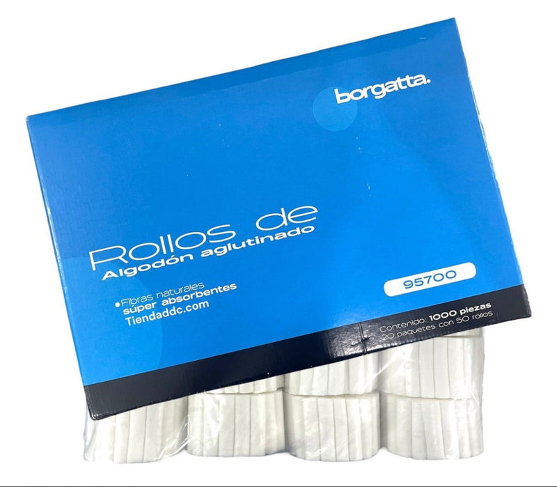 Rollos algodón 20pz Borgatta
