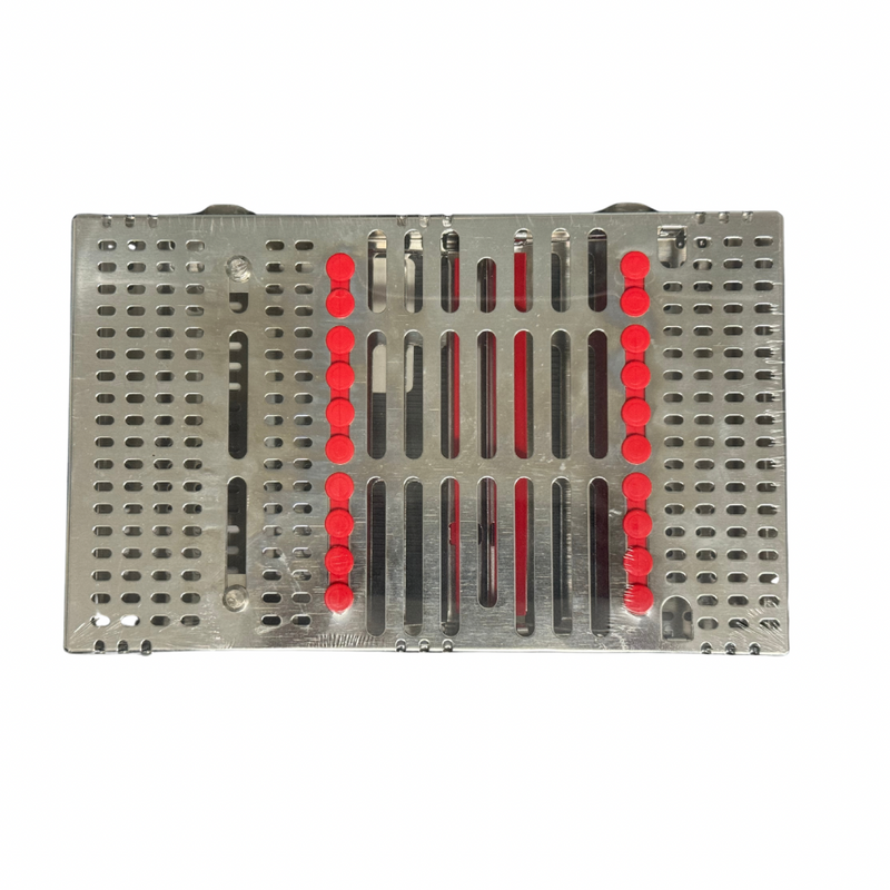 Cassette Metálico Doble 20 instrumentos Rojo IM9200 HU-FRIEDY