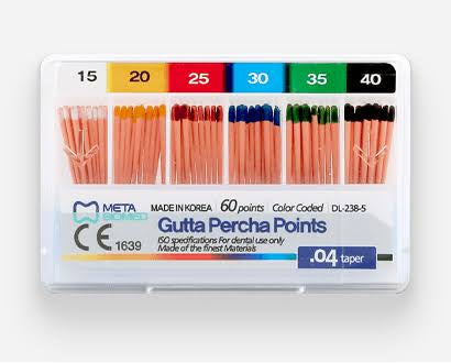 Gutapercha Plus Conicidad .04 Metabiomed