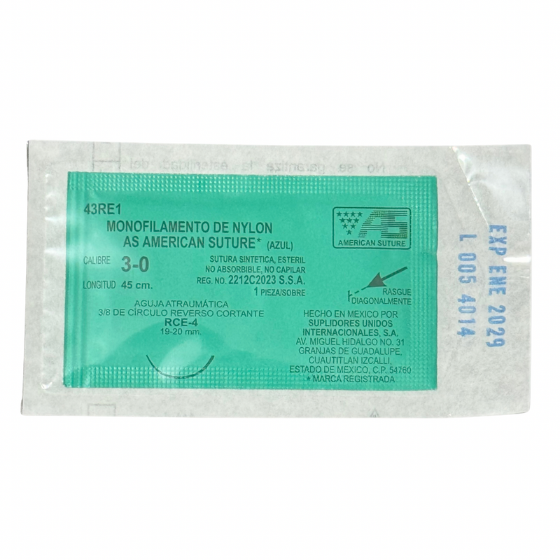 Sutura Nylon 3-0 pz. American Suture