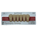 Tablilla Dientes Biotone Anteriores Inferiores 6pz Dentsply