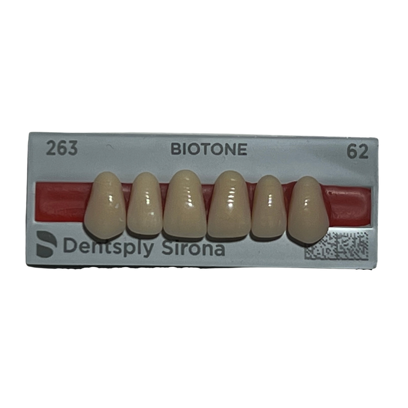 Tablilla Dientes Biotone Anteriores Superiores 6pz Dentsply