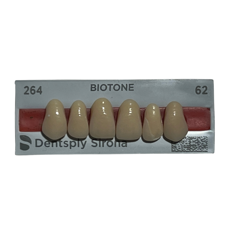 Tablilla Dientes Biotone Anteriores Superiores 6pz Dentsply