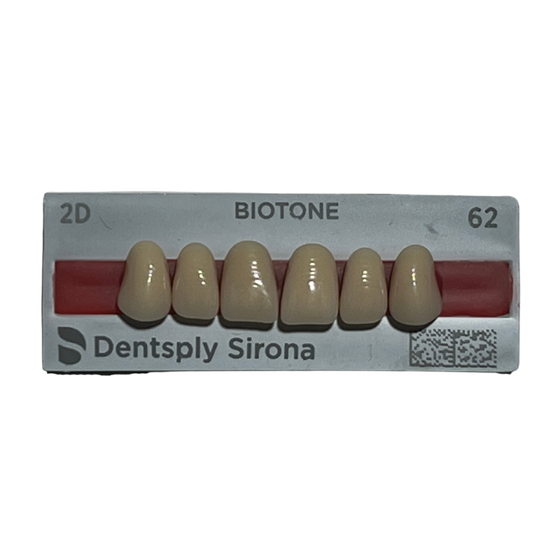 Tablilla Dientes Biotone Anteriores Superiores 6pz Dentsply