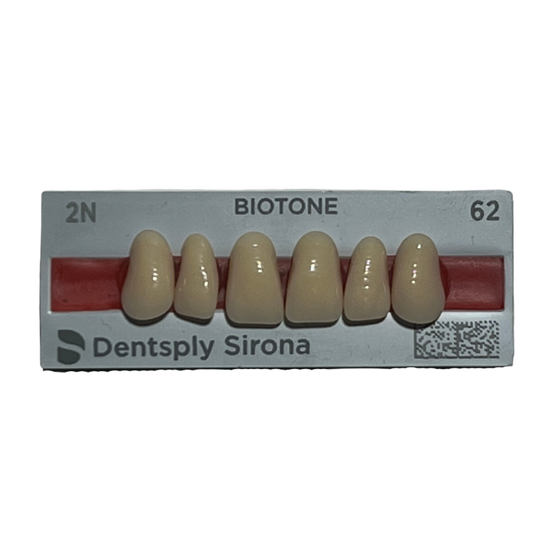 Tablilla Dientes Biotone Anteriores Superiores 6pz Dentsply