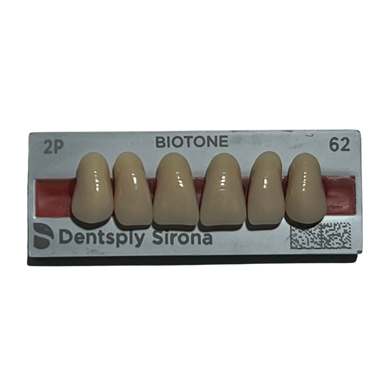 Tablilla Dientes Biotone Anteriores Superiores 6pz Dentsply