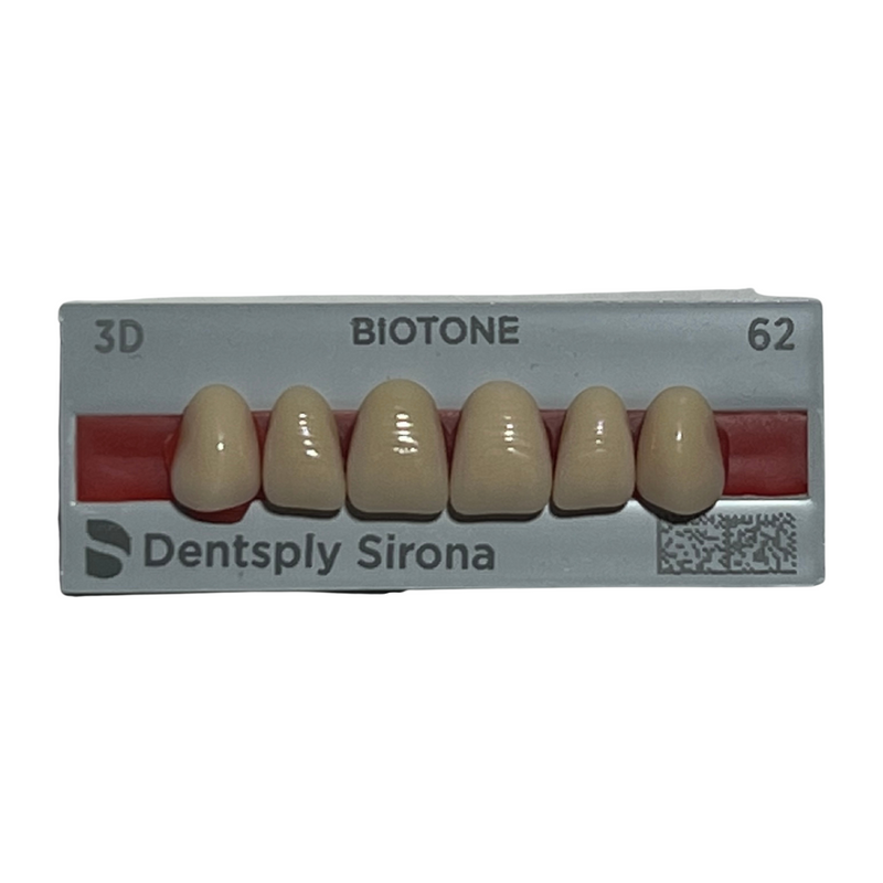 Tablilla Dientes Biotone Anteriores Superiores 6pz Dentsply