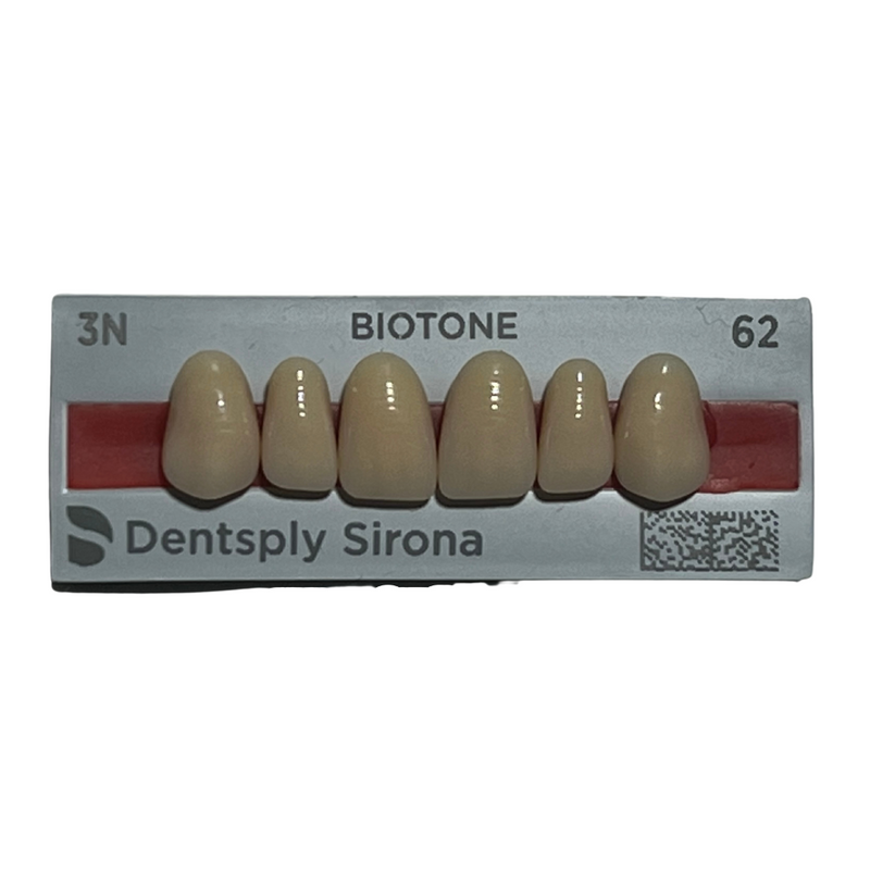 Tablilla Dientes Biotone Anteriores Superiores 6pz Dentsply