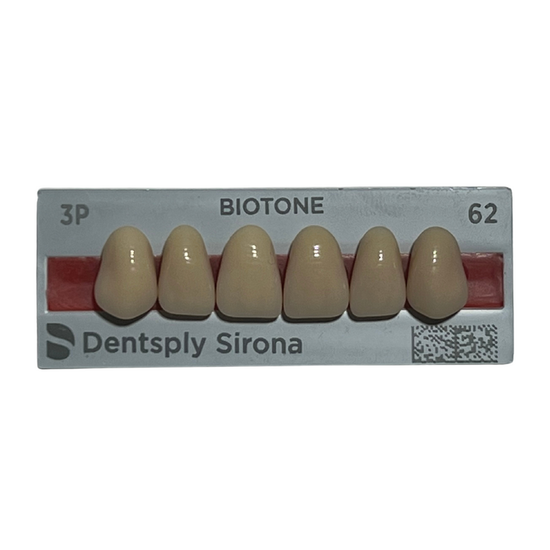 Tablilla Dientes Biotone Anteriores Superiores 6pz Dentsply 0873