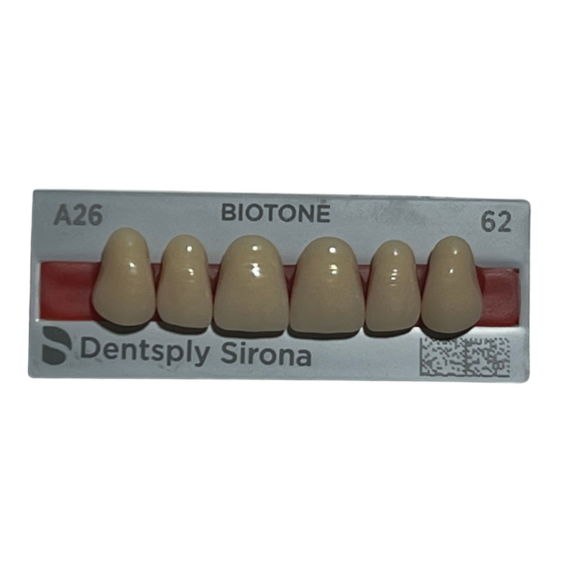 Tablilla Dientes Biotone Anteriores Superiores 6pz Dentsply