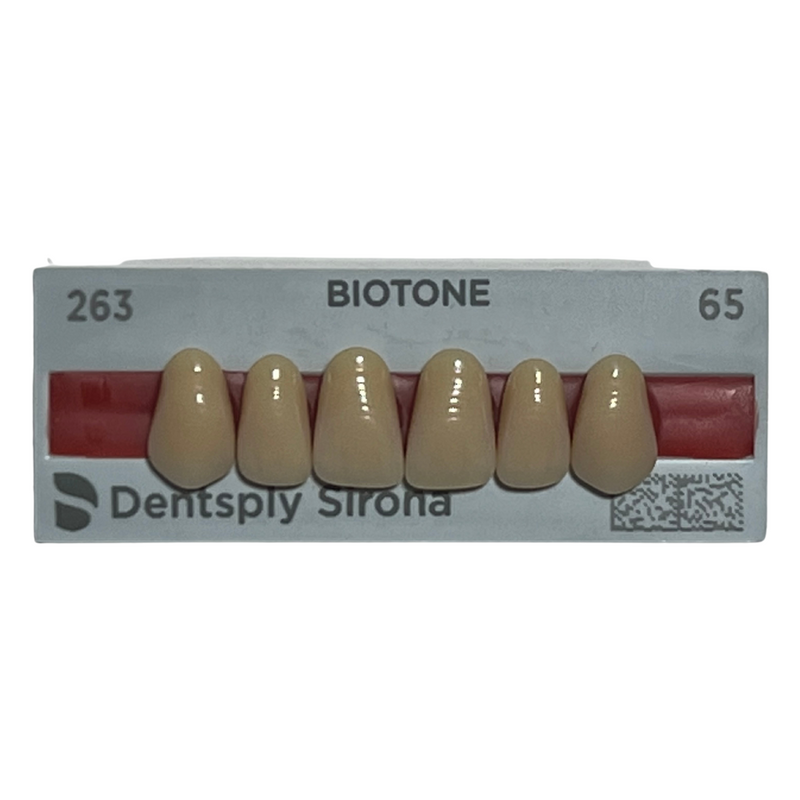 Tablilla Dientes Biotone Anteriores Superiores 6pz Dentsply