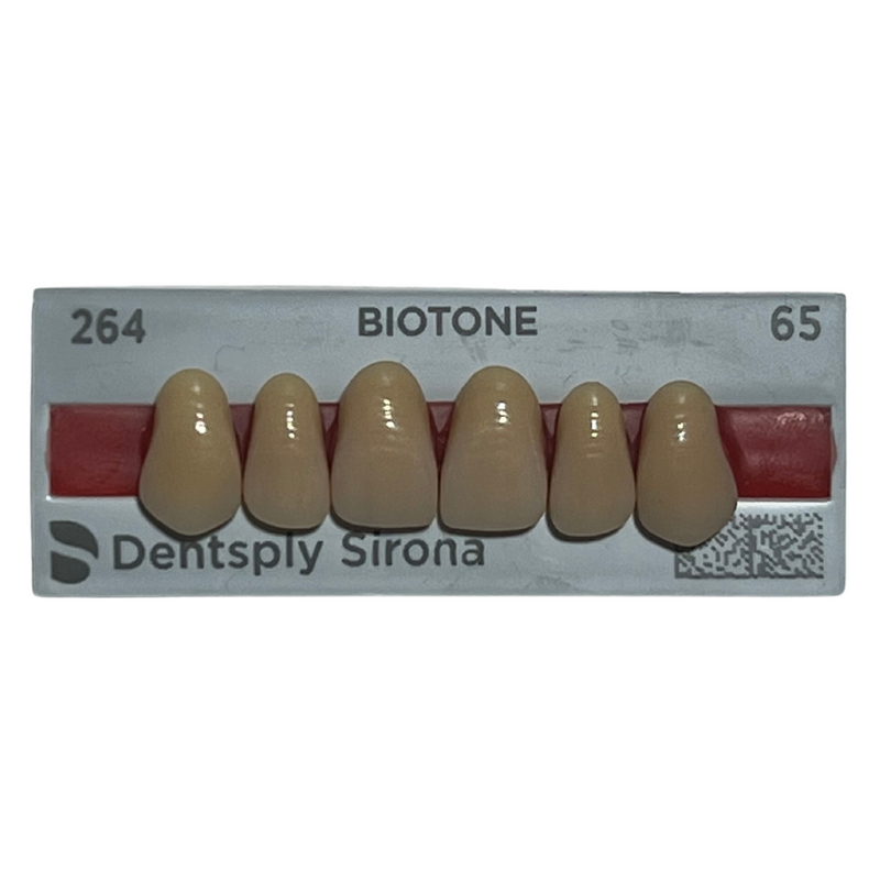 Tablilla Dientes Biotone Anteriores Superiores 6pz Dentsply