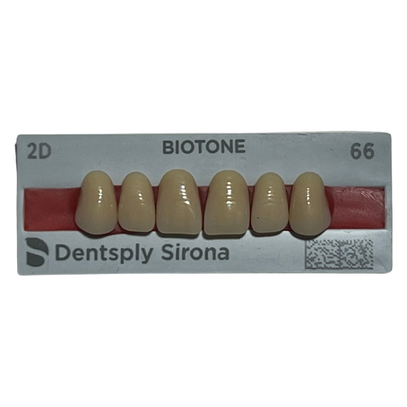 Tablilla Dientes Biotone Anteriores Superiores 6pz Dentsply