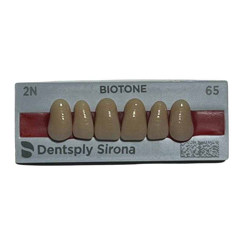 Tablilla Dientes Biotone Anteriores Superiores 6pz Dentsply