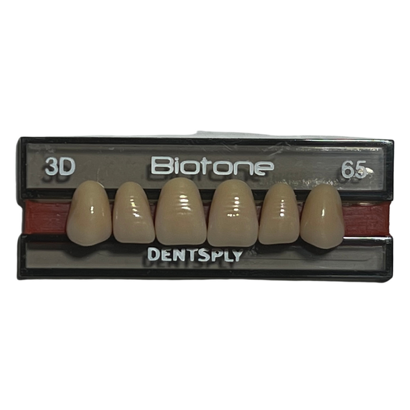 Tablilla Dientes Biotone Anteriores Superiores 6pz Dentsply