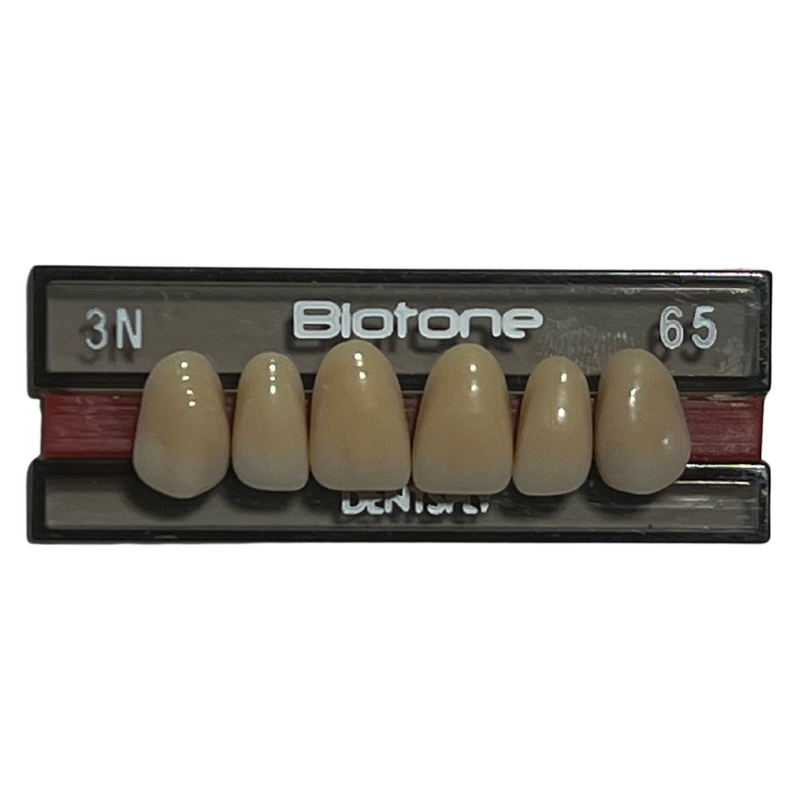 Tablilla Dientes Biotone Anteriores Superiores 6pz Dentsply