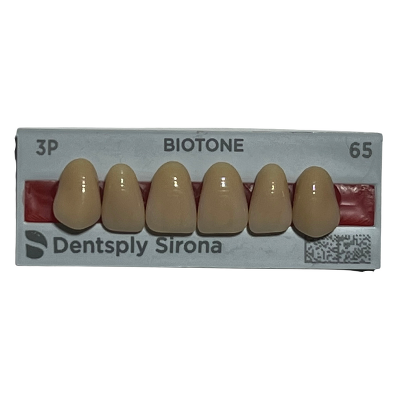 Tablilla Dientes Biotone Anteriores Superiores 6pz Dentsply