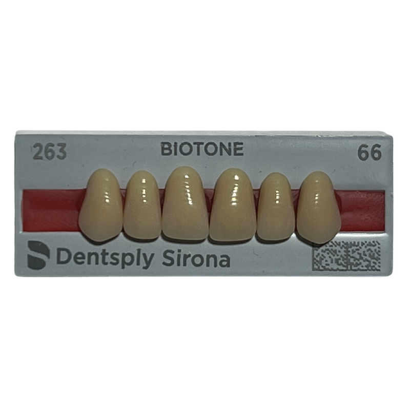 Tablilla Dientes Biotone Anteriores Superiores 6pz Dentsply