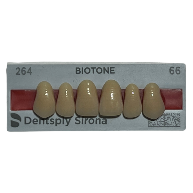 Tablilla Dientes Biotone Anteriores Superiores 6pz Dentsply