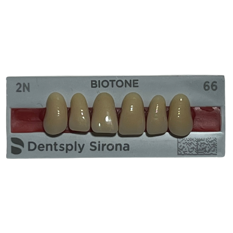 Tablilla Dientes Biotone Anteriores Superiores 6pz Dentsply