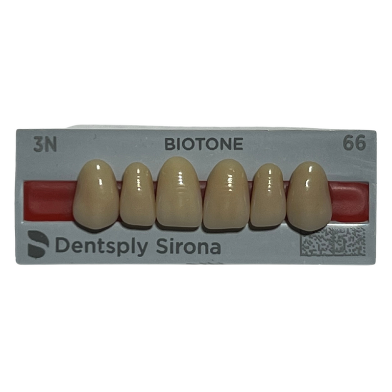 Tablilla Dientes Biotone Anteriores Superiores 6pz Dentsply