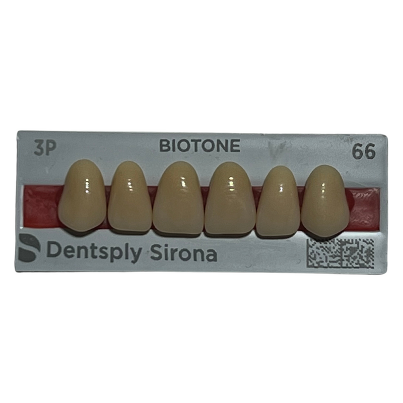 Tablilla Dientes Biotone Anteriores Superiores 6pz Dentsply