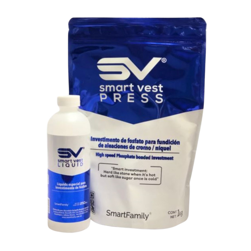 Smart Vest Press Investimento Caja C/6 bolsa 1 Kg y 6 Liquido 250 ml