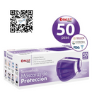 Cubreboca Plisado Tricapa Colores 50pz Best Trading