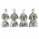 Porta Impresiones Lisas Desdentadas Acero Adulto 8pz Arain (29-006-00)