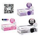 Cubreboca Plisado Tricapa Colores 50pz Best Trading