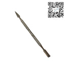 Podología. Pusher y Limpiador Cutícula Doble Punta c/Lanza 6b Invent