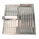 Kit Curetas Gracey 7pz c/Cassette Metálico continental