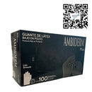 Guante Latex Bajo en polvo Negro 100pz Ambiderm