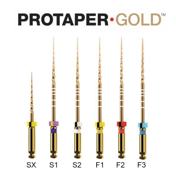 Limas Rotatorias Protaper Gold c/6 pz. Dentsply Sirona