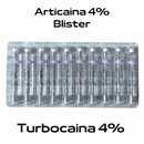 Anestesia Turbocaina 4% cartucho plástico blister Zeyco