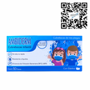 Cubreboca Infantil Tricapa Plisado 50pz Ambiderm