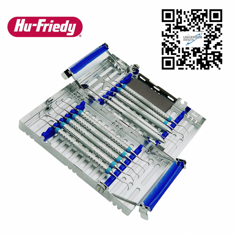 Cassette Metálico Doble 14 Instrumentos Azul IM9148 Hu-Friedy