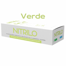 Guante Nitrilo Verde 100pz Uniseal