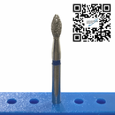 Fresa Diamante Tallo Largo Flama Grano Medio FO-X32 Pza DT