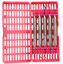 Espátulas Resina 5pz c/Cassete Plastico Rosa 6b Invent (996391)