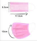 Cubreboca Plisado Tricapa Colores 50pz Best Trading